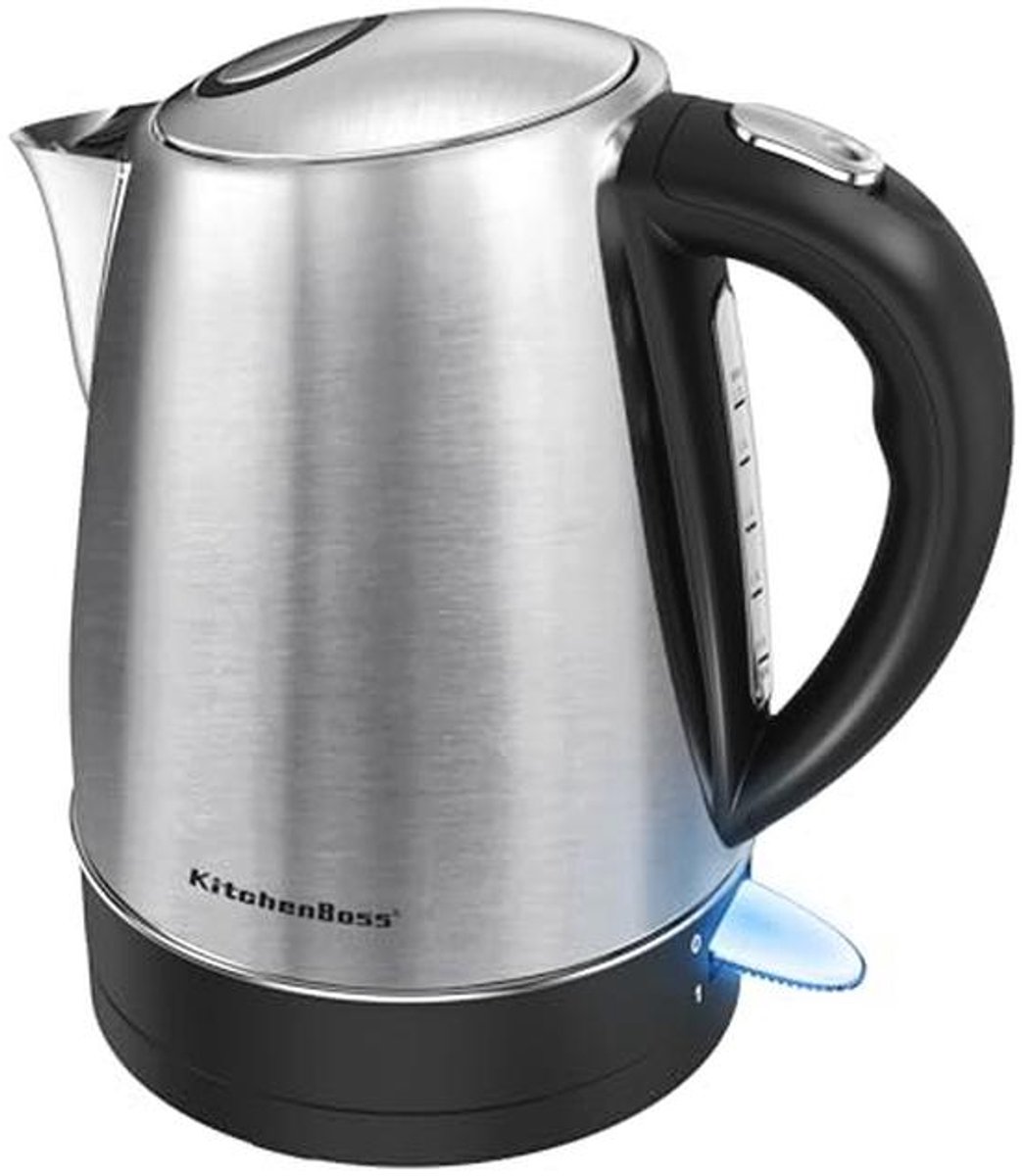 Elektrische Waterkoker 1,7 Liter RVS met Kalkfilter en Automatische Uitschakeling
