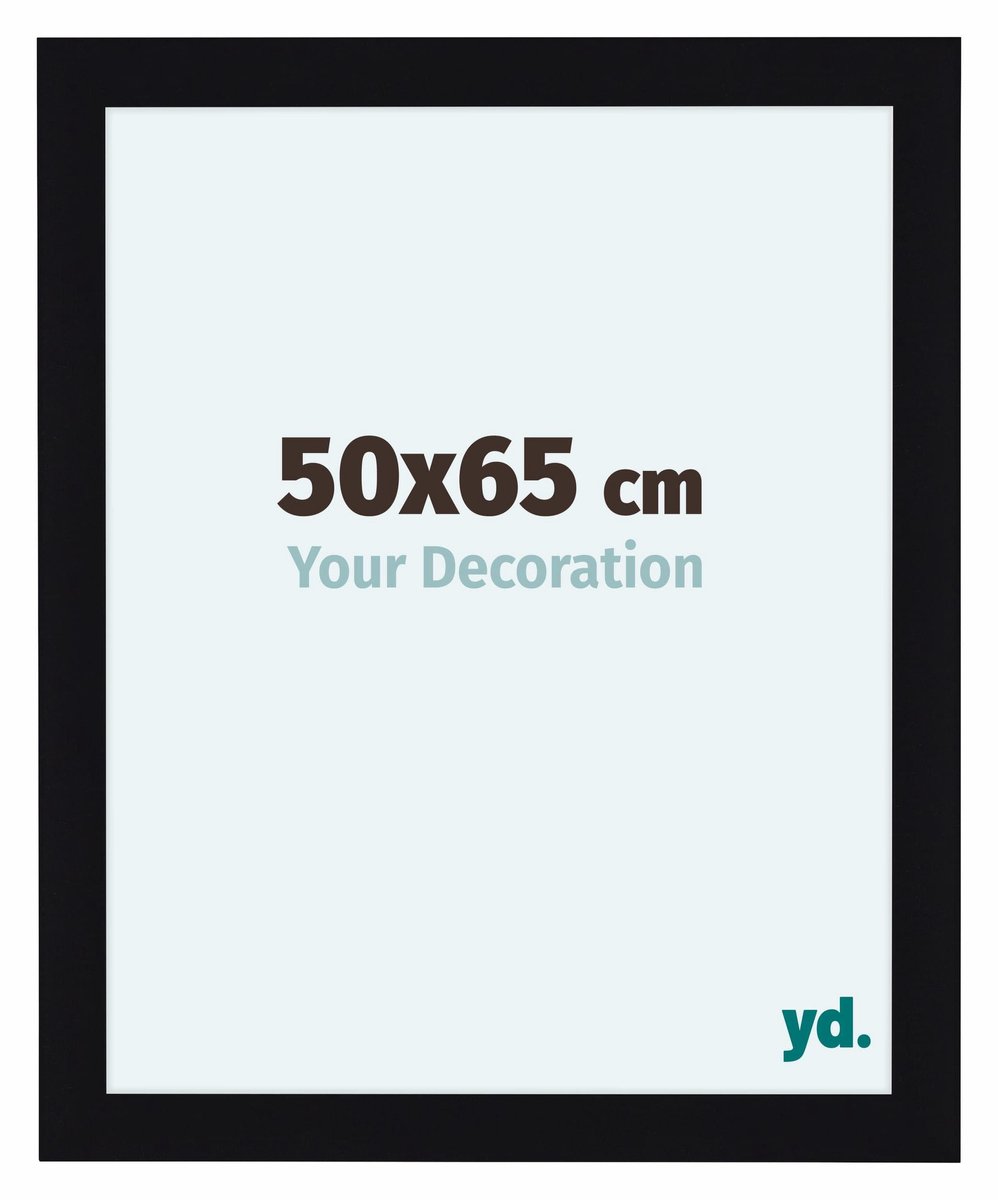 yd. Your Decoration - Fotolijst 50x65 cm - MDF - Zwart Hoogglans - Como