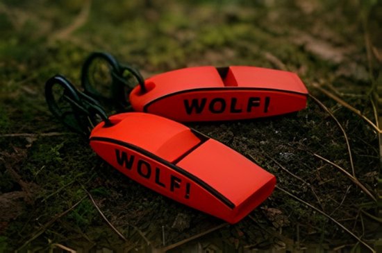 Zweeds Anti wolf fluitje - 2 stuks - + 1 gratis rood wit blauw AllForFun fluitje - Zeer luid anti wolvenfluitje - Tegen Wolven - Wilde zwijnen - Noodfluitje - Wolven fluitje