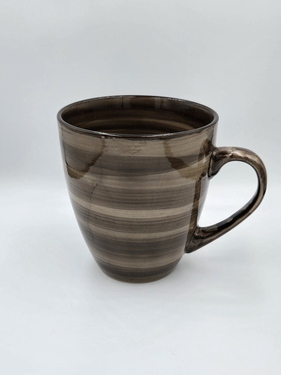 Mok Koffiemok Cumbia 550ml Donkerbruin Keramiek diameter 10cm hoogte 11,5cm