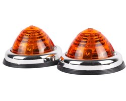 Trailer and Tools zijmarkeringslamp - zundapp - 2 stuks - 12/24 volt - oranje