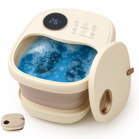 Voetenbad Automatische Massage - Voetmassage Apparaat - Elektrisch voetbad - Inklapbaar - Tot 48°C