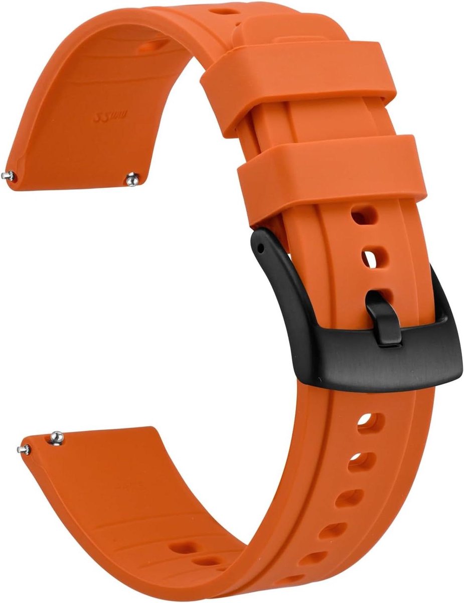 Nordivar - Siliconen horlogebanden 18mm 20mm 22mm 24mm, flexibel en rubber, unisex.