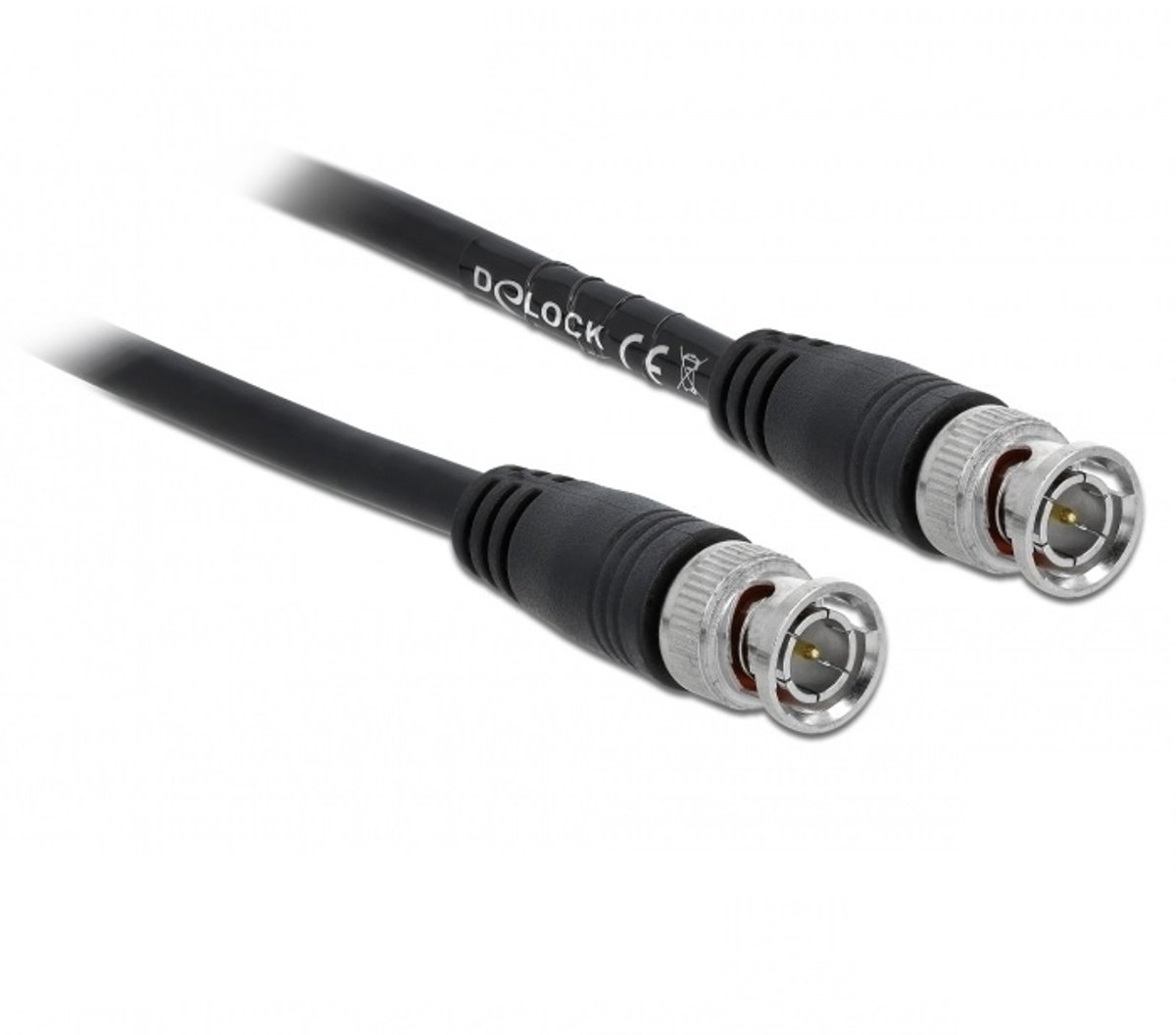 BNC kabel | RG59 | 75 Ohm | koper | zwart | 1 meter