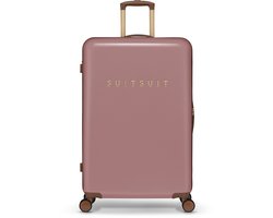 SUITSUIT Reiskoffer 76 × 51 × 28 - Reiskoffer met wielen - Veilig TSA cijferslot - Lichtgewicht koffer - Reiskoffer groot - 94L - Roze
