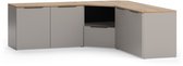 Vicco Wido Woonwand – 3 delen Grijs