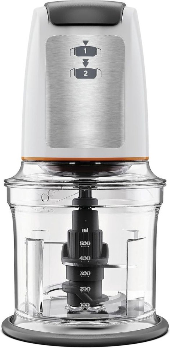 SNJY® Hakmolen - Snijmachine - Groentesnijder Electrisch - 500 W - 0,5L - Wit/Zilver