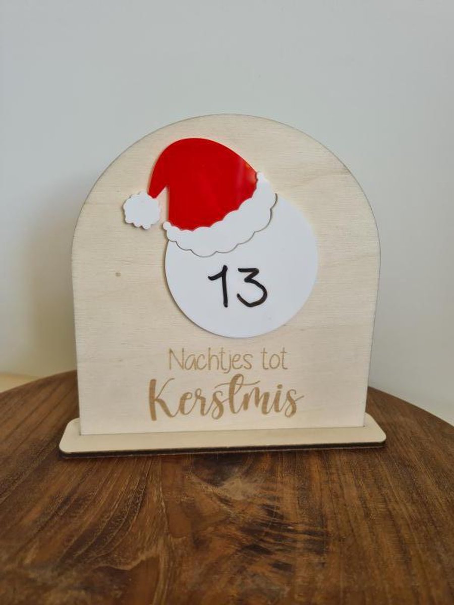 Aftelkalender Kerstmis - Nachtjes tot kerst - Aftellen naar kerstavond - Aftel kalender naar kerst avond
