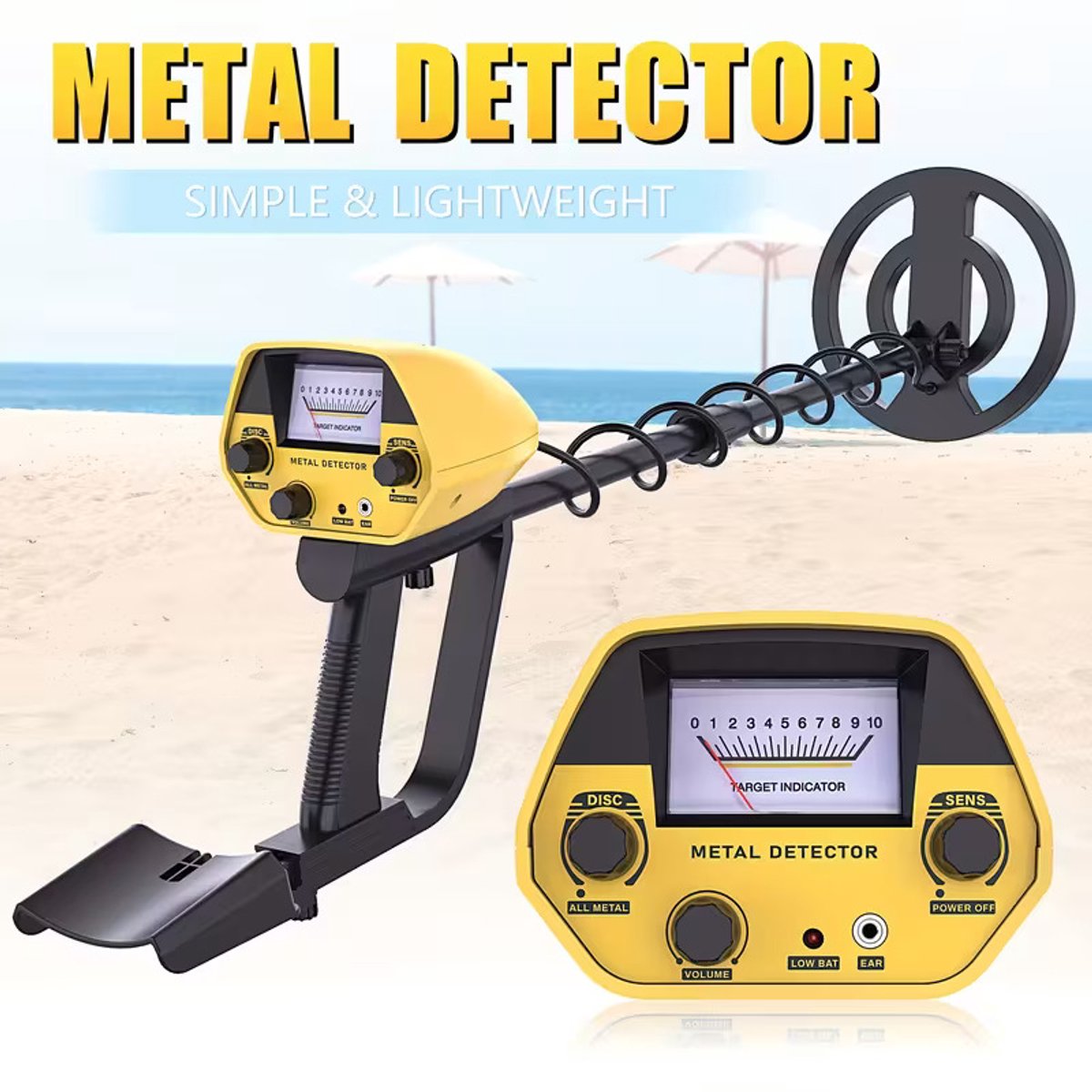Draagbare Handheld Metaaldetector – Grondscanner voor Buitenspeuren