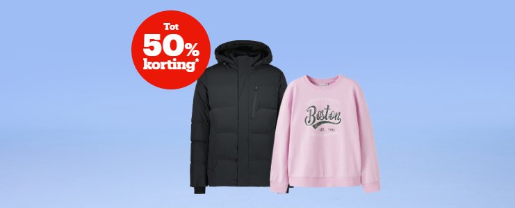 Tot 50% korting*
