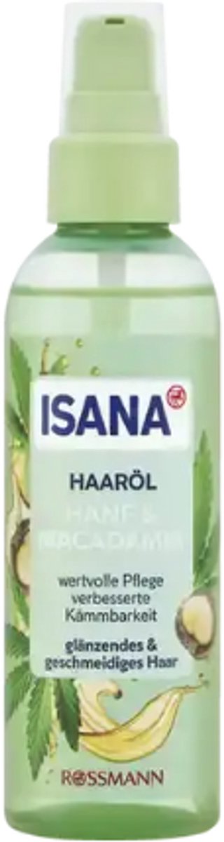 Isana Haarolie - Macadamia & Hemp Oil | 1x 100ml - Herstel je haar - fantastisch glanzend en soepel haar