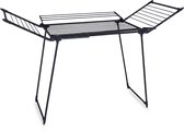 Meisterhome - Extra Groot Droogrek - Zwart- inklapbaar – Droogtoren - 25 meter drooglengte – Extra stevig en licht - Wasrek van carbon staal – Tot 30kg wasgoed