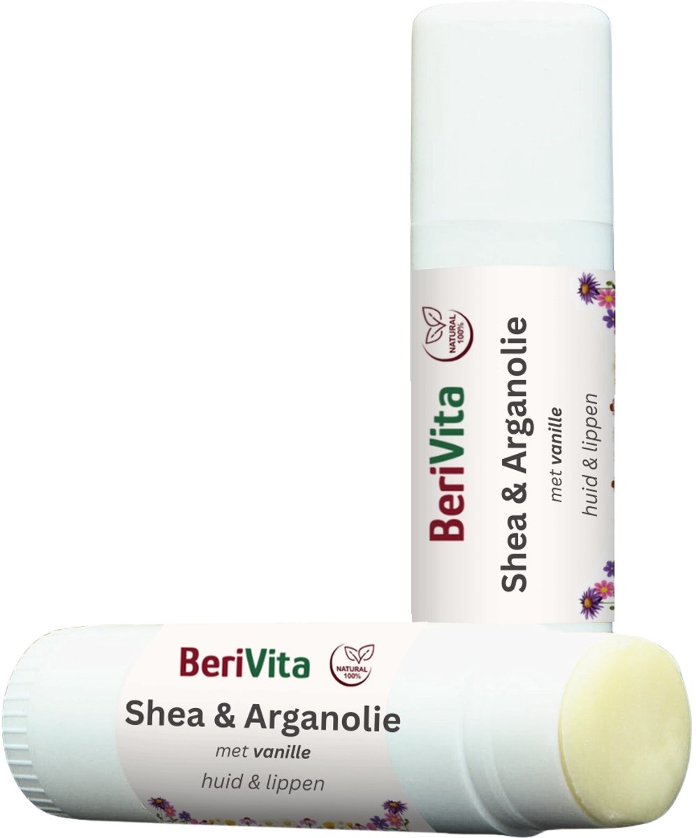 Lippenzalf Shea en Arganolie Stick 15ml - Lippenbalsem - Natuurlijk en Plantaardig