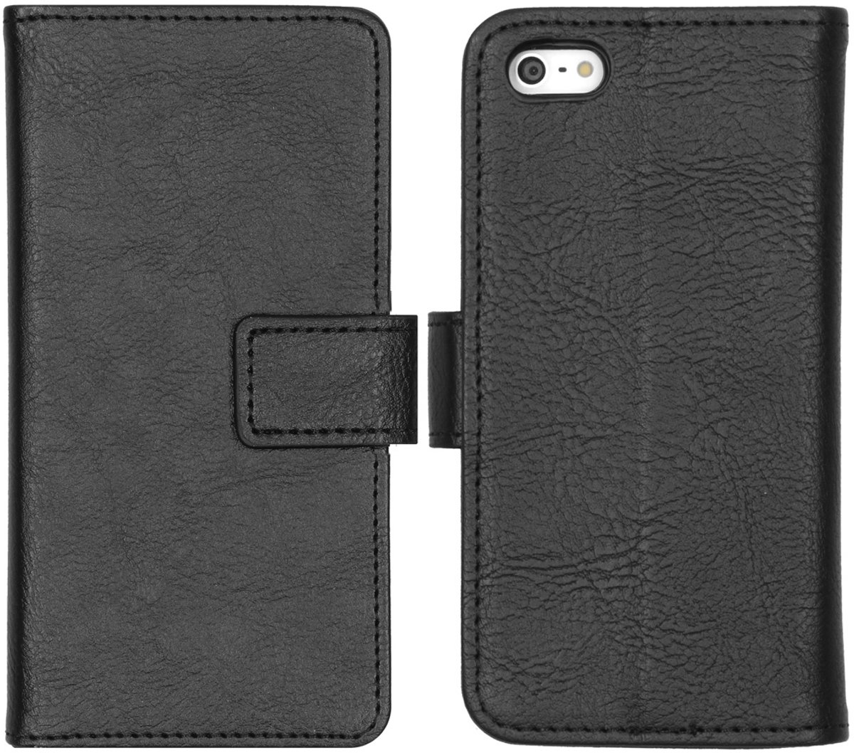 imoshion Hoesje - Geschikt voor Apple iPhone 5s / SE (2016) / 5 - Luxe Bookcase - Zwart