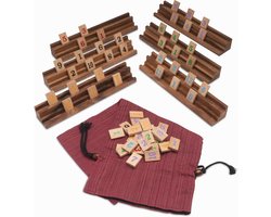 Rummikub voor 6 – Handgemaakt Houten Cijferspel voor Zes spelers