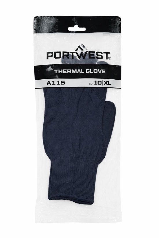 Portwest A115 Thermo Winter Voering Onderhandschoen – Marineblauw – maat 10 XL