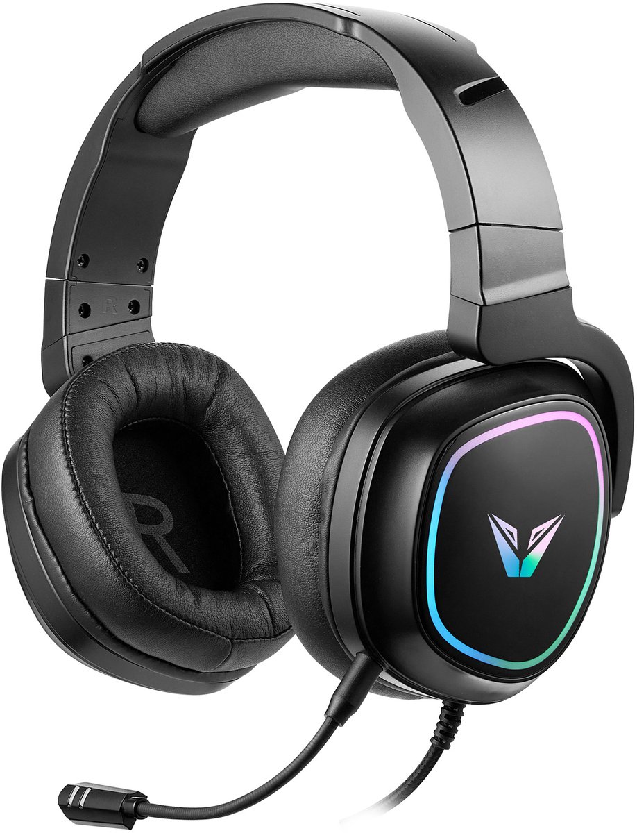 VX Gaming Thunder Gaming Headset met Microfoon - Bedraad - RGB Verlichting - Bluetooth - Geschikt voor PC / PS4 / PS5 / Xbox / PC - Afneembare Microfoon (VX-242-BK)
