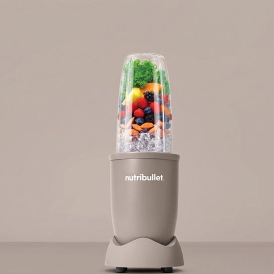 Nutribullet Exclusive - Blender - 900 Watt - Smoothie Maker - Incl. To Go Deksel & Accessoires - 700 ml Drinkbeker BPA & BPS-vrij - Grijs - Mocca van Merkloos — afbeelding 2