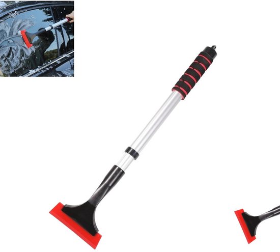1 pièce - grattoir à glace - Grattoir à glace télescopique avec brosse à neige - Grattoir à glace télescopique avec brosse à neige - Grattoir à glace pour voiture - Grattoir de vitre - Accessoires automobiles - À utiliser avec gant
