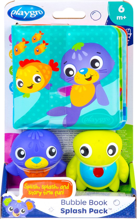 Playgro- Bubble Book splash book- Jouet de bain - Jouet bébé - Jouet 1 an - Jouet bébé - jouet de bain - jouet bain - Jouet de bain bébé