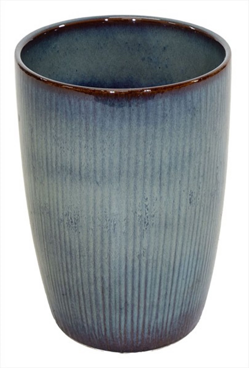 Vaas bohemian d51h54cm antiek blauw