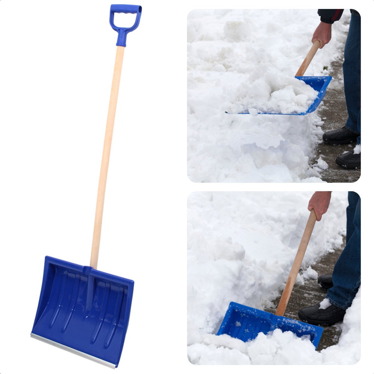 Granit - Sneeuwschuiver - Kunststof - 500MM - Blauw