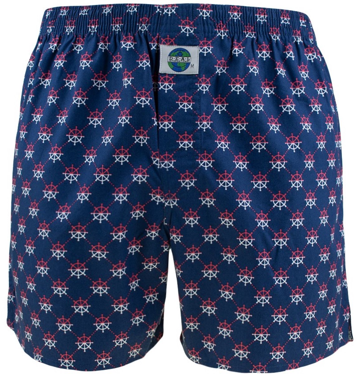 DEAL heren wijde boxershort steer wheel blauw 192292