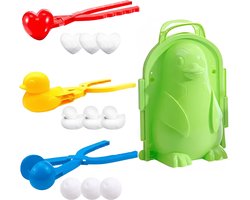 Jojoy Sneeuwspeelgoed Set - Bouw Sneeuwpinguïns, Eendjes & Hartjes - Winter & Zomer Speelplezier - Duurzaam & Stevig - Perfect Cadeau voor Kinderen - ARCTICFUN