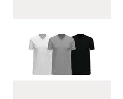 Polo Ralph Lauren – 3-Pack V Neck T-Shirts- White/Grey/Black – S