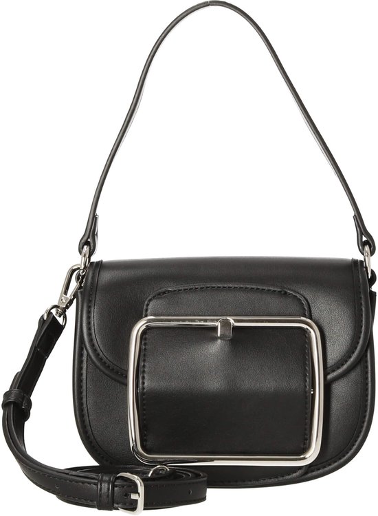 SEIDENFELT MANUFAKTUR Schoudertas Grurup Saddle Bag Black Zwart
