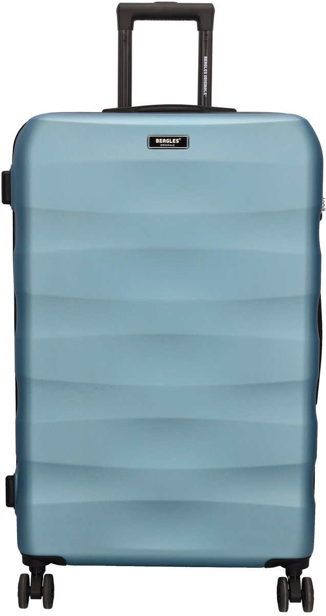 Beagles Originals Go Travel Grote Koffer - 74 cm - 94 Liter – Reiskoffer met Cijferslot - Ijs Blauw