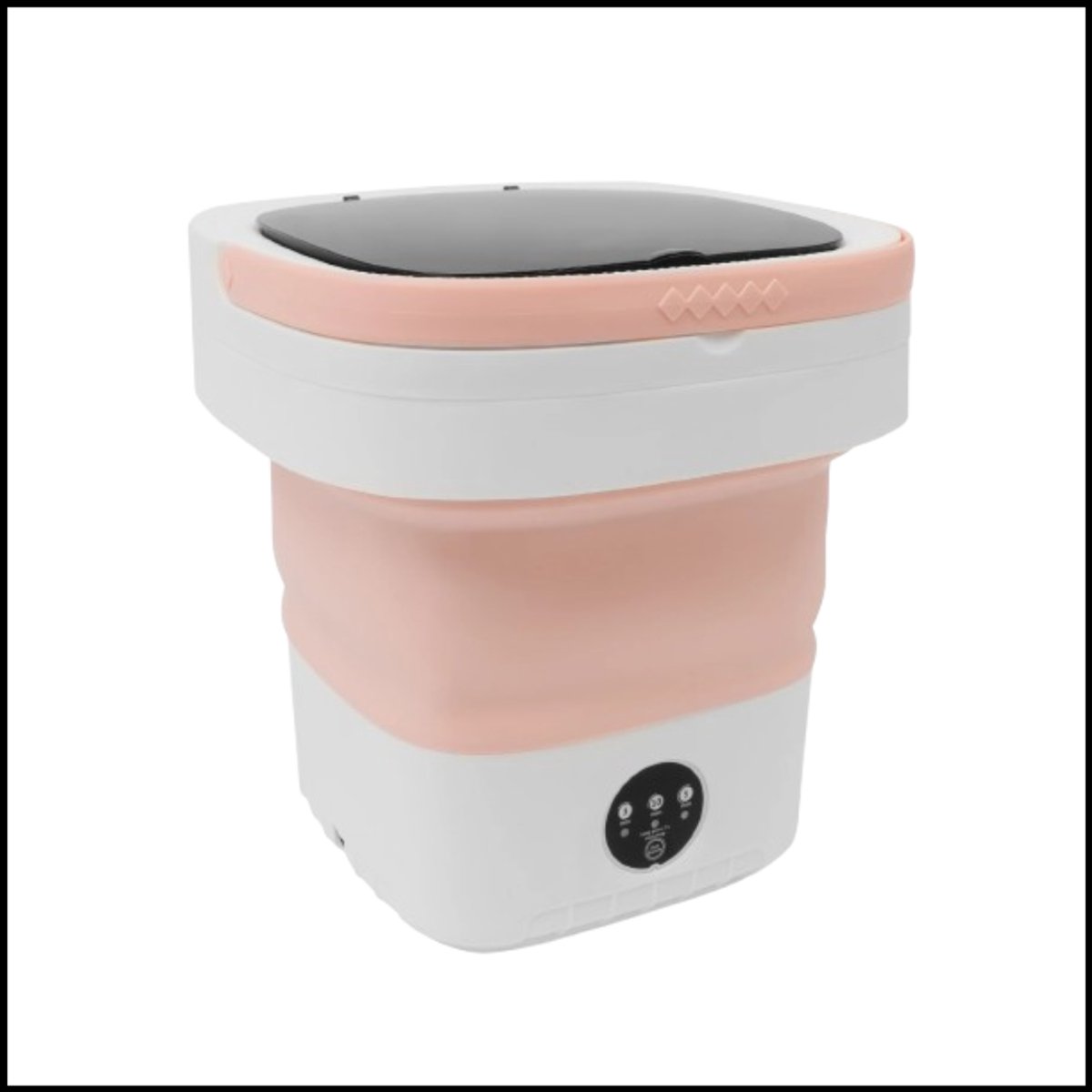 Kleine Opvouwbare Wasmachine – Compact, Lichtgewicht, Grote Capaciteit 12L, 36W, 220V voor Appartementen en Campers