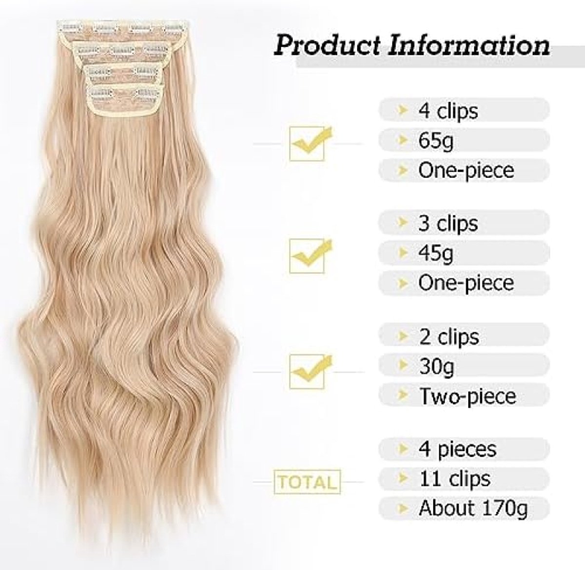 Clip-in hairextensies voor volumineuze look