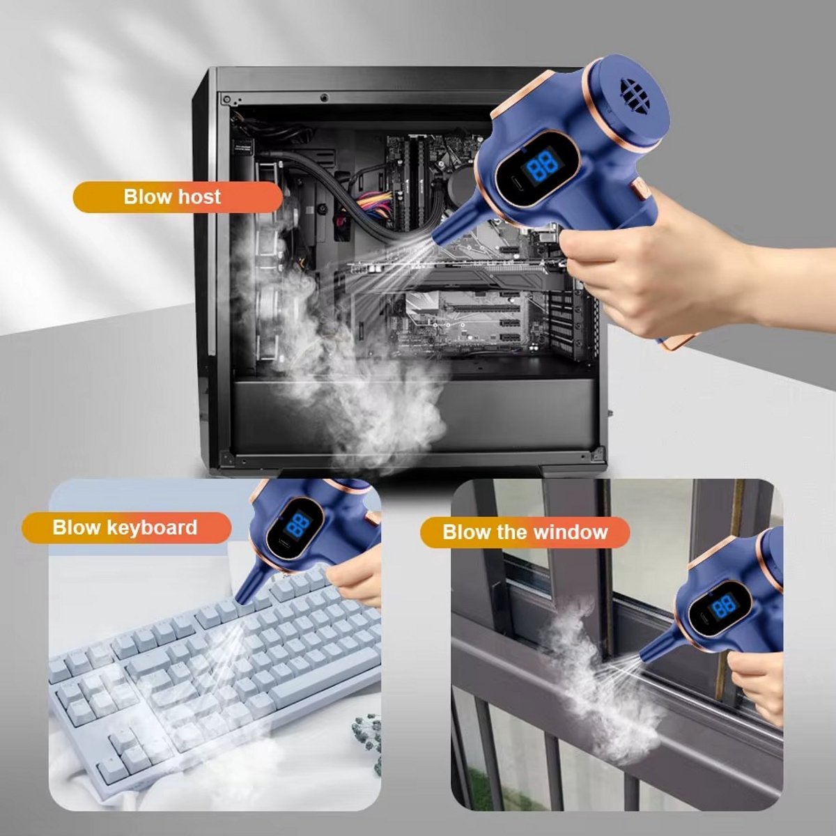 Draadloze Kruimeldief Draadloze Auto Stofzuiger Krachtig en - afbeelding 3