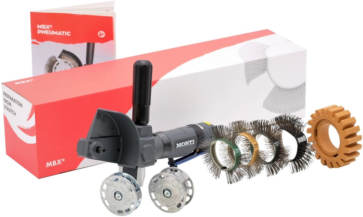 MONTI MBX Metal Blaster Slijper Pneumatisch Heavy-Duty (PHD) Set