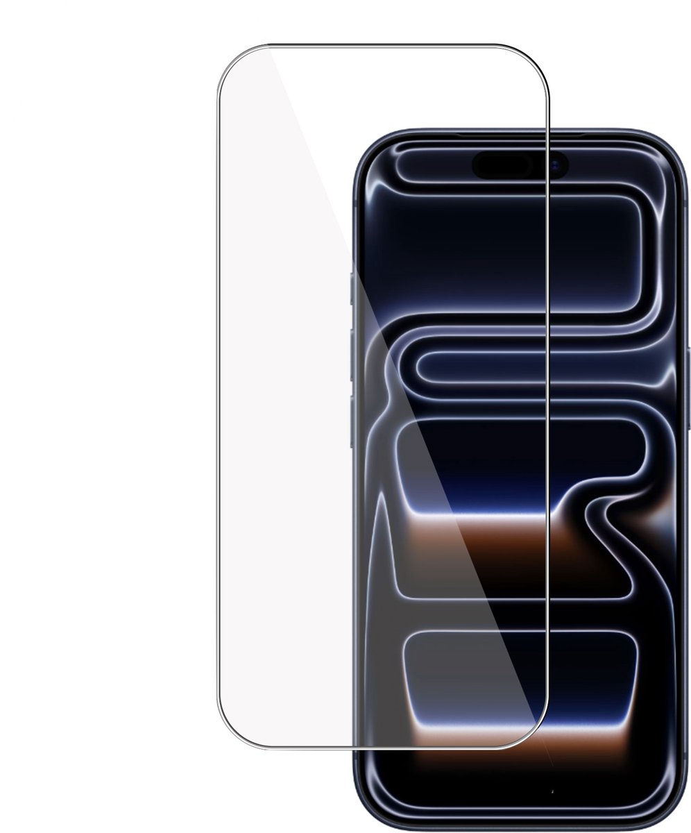 TechNow Screenprotector geschikt voor Apple iPhone 16 Pro Screenprotector - Mat - Gehard Glas - Rounded - Proteqt+