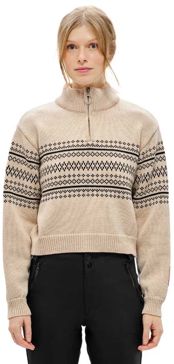 The Mountain Studio Ski Sweatshirt Beige L Vrouw