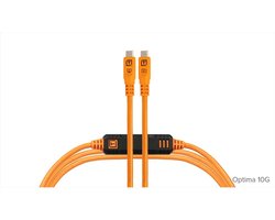 Tether Tools TetherPro Optima 10G USB-C to USB-C 4.6m Straight To Straight Orange