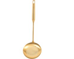 Schuimspaan - Vergietlepel - Voedsel Zeef - Schuimlepel - RVS - Chuimlepel - Kookbenodigdheden - Zeef - Vergiet - Kitchen Tools - Aardappels/Groente/Pasta Afgieten - 37.1*12CM