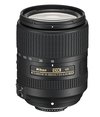 Zwarte Nikon AF-S DX NIKKOR 18-300mm f/3.5-6.3G ED VR lens met zoomring en brandpuntsafstandmarkeringen.