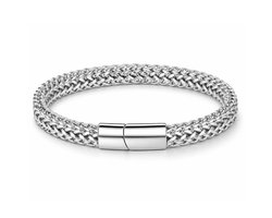 Marama Herenarmband Zayn - 23 cm - brede pols - premium stainless steel - schakelarmband - magnetische sluiting - robuust - mannen
