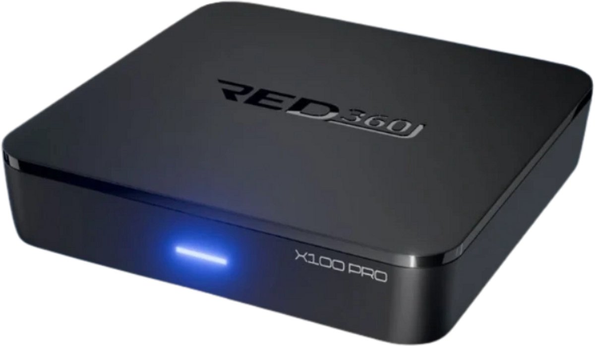 Redline RED360 X100 Pro Android TV Box 4K – Google TV Media Player – Streaming Box met Wi‑Fi & Bluetooth