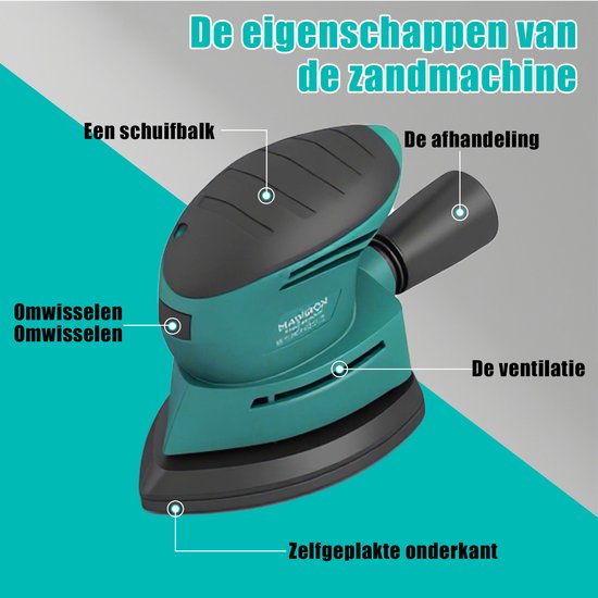 Einhell – elektrische schuurmachine TE-OS 1320 – 130 W