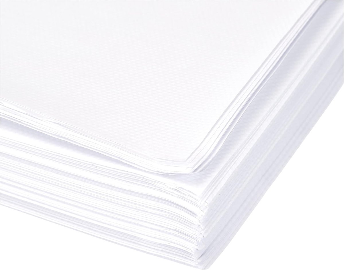 Candala Placemats papier, 30 x 40 cm, 250 stuks, wit, medium