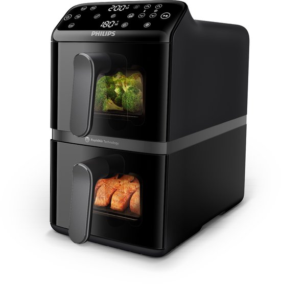 Philips 4000 Series Dual-Stacked Dubbele Airfryer - NA460/00 - Philips - €189,00