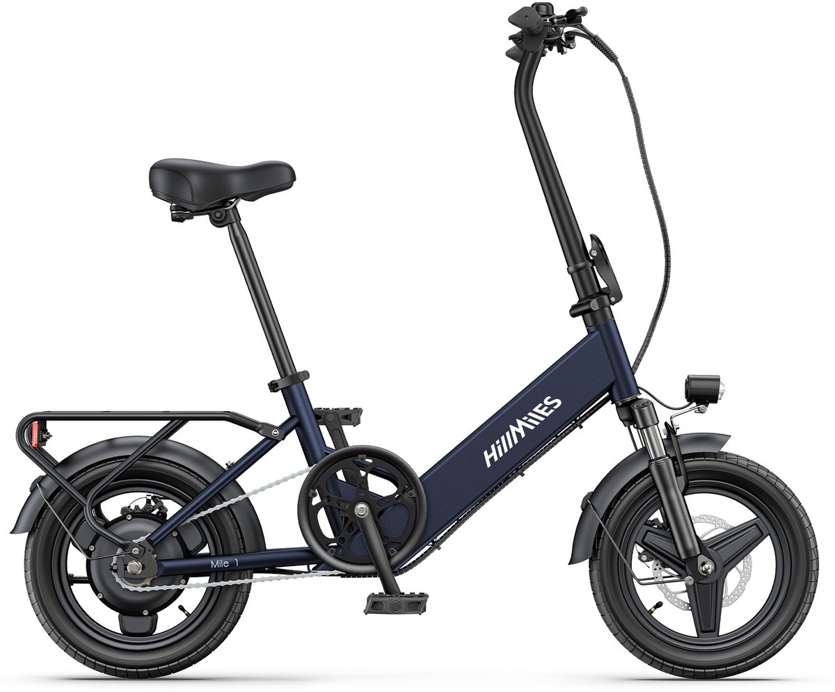 Elektrische Fiets - Motor 250W - Actieradius 60km - 14 Inch -25km/ - 48V/7.5Ah -vouwbaar E-bike -stads E-bikes & E-Nederland - blauw thumbnail 2