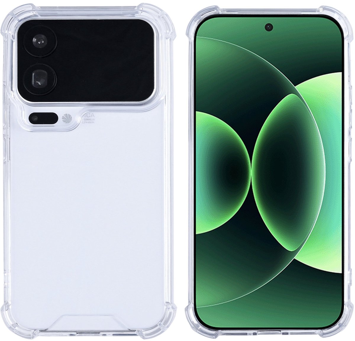 Rixus Anti-Burst Case For Xiaomi 17 Pro Transparent