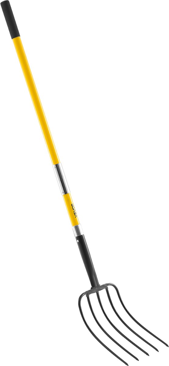 VEVOR Mestvork Met Glasvezel Handvat 1450 Mm Mestvork Hooivork 5 Tanden van Merkloos	 — afbeelding 2