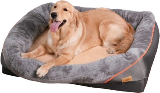 Sensova - Luxe Orthopedisch Hondenbed 97x72x29,5cm - Superzacht - Rustgevend - Afneembare Hoes - Waterdichte Onderkant - Hondenkussen Orthopedisch - Hondenbed Zacht - Anti-Slip Onderzijde - Comfortabel Hondenbedte Onderkant