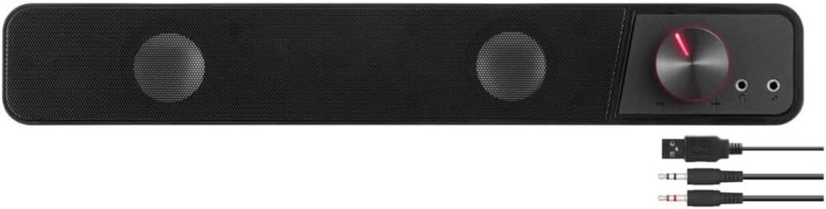 White-Label® Soundbar Pc - Bekabelde en Draadloze Pc -Luidspreker - USB Mini Speaker